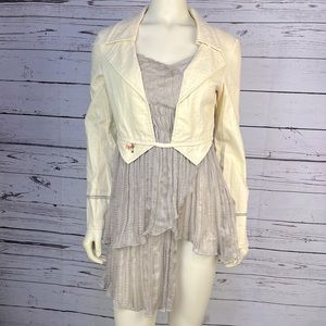 Akela Key Couture Romantic Jacket all one piece French size 38 US 6-8